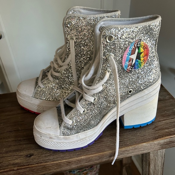 Converse PRIDE De Luxe Heeled Boots women’s 8 men’s 6 - Picture 6 of 12